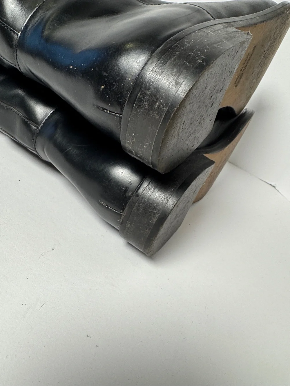 MICHAEL KORS Braden Two-Tone Leather Riding Boots Black Brown Equestrian 10